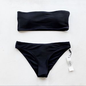 Black Strapless Bikini